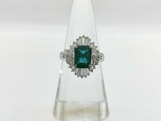 Emerald D0.70ct PT900 7.6g Ring 