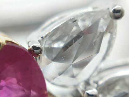 R0.94ct D0.63ct K18 4.0g Ring 