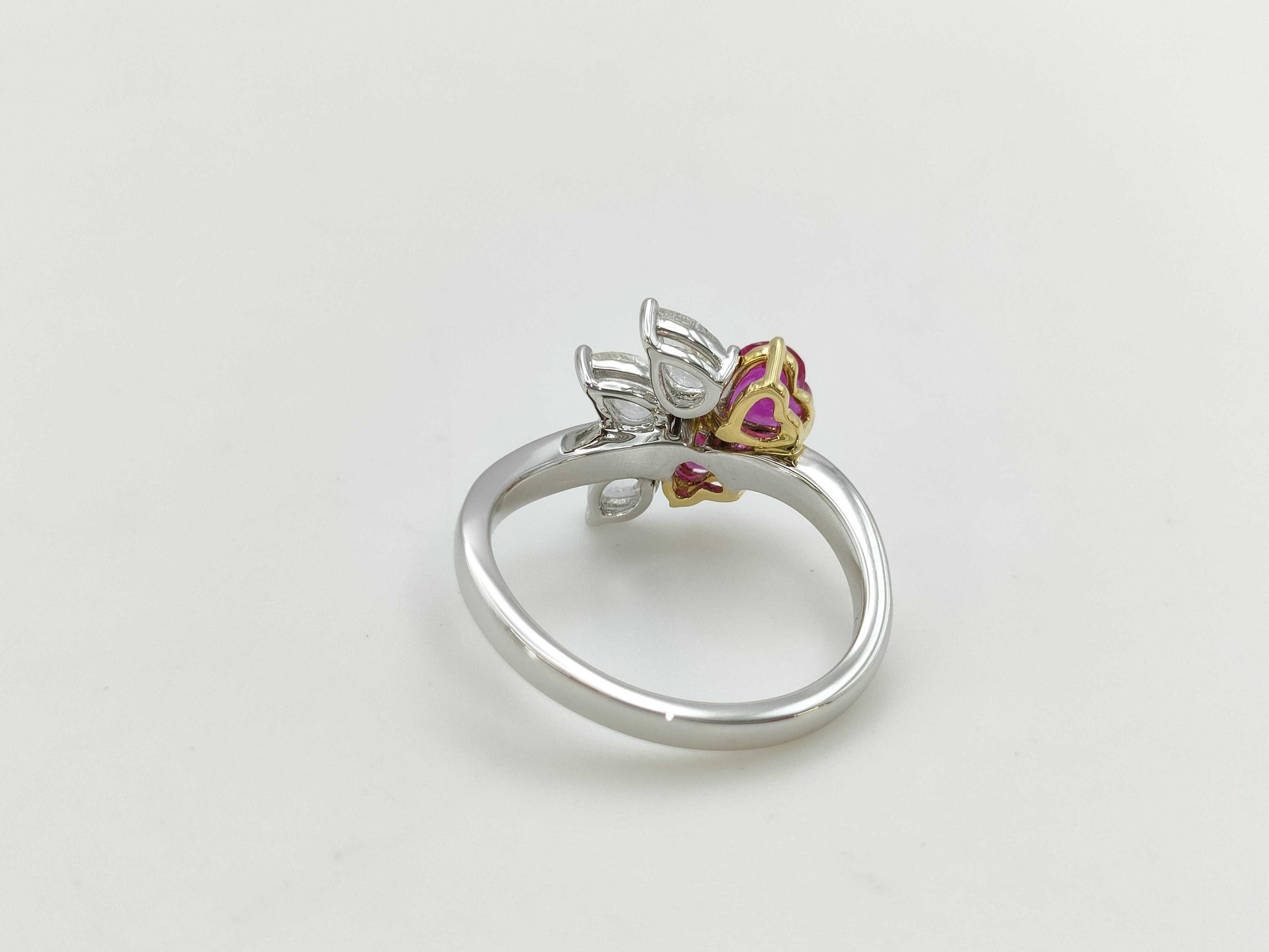 R0.94ct D0.63ct K18 4.0g Ring 