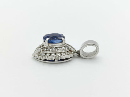 S2.31ct D0.72ct PT900 6.3g Pendant Top 