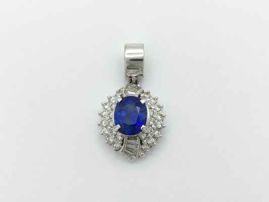 S2.31ct D0.72ct PT900 6.3g Pendant Top 