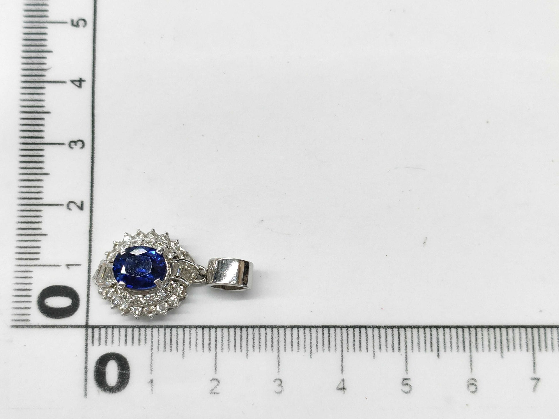 S2.31ct D0.72ct PT900 6.3g Pendant Top 