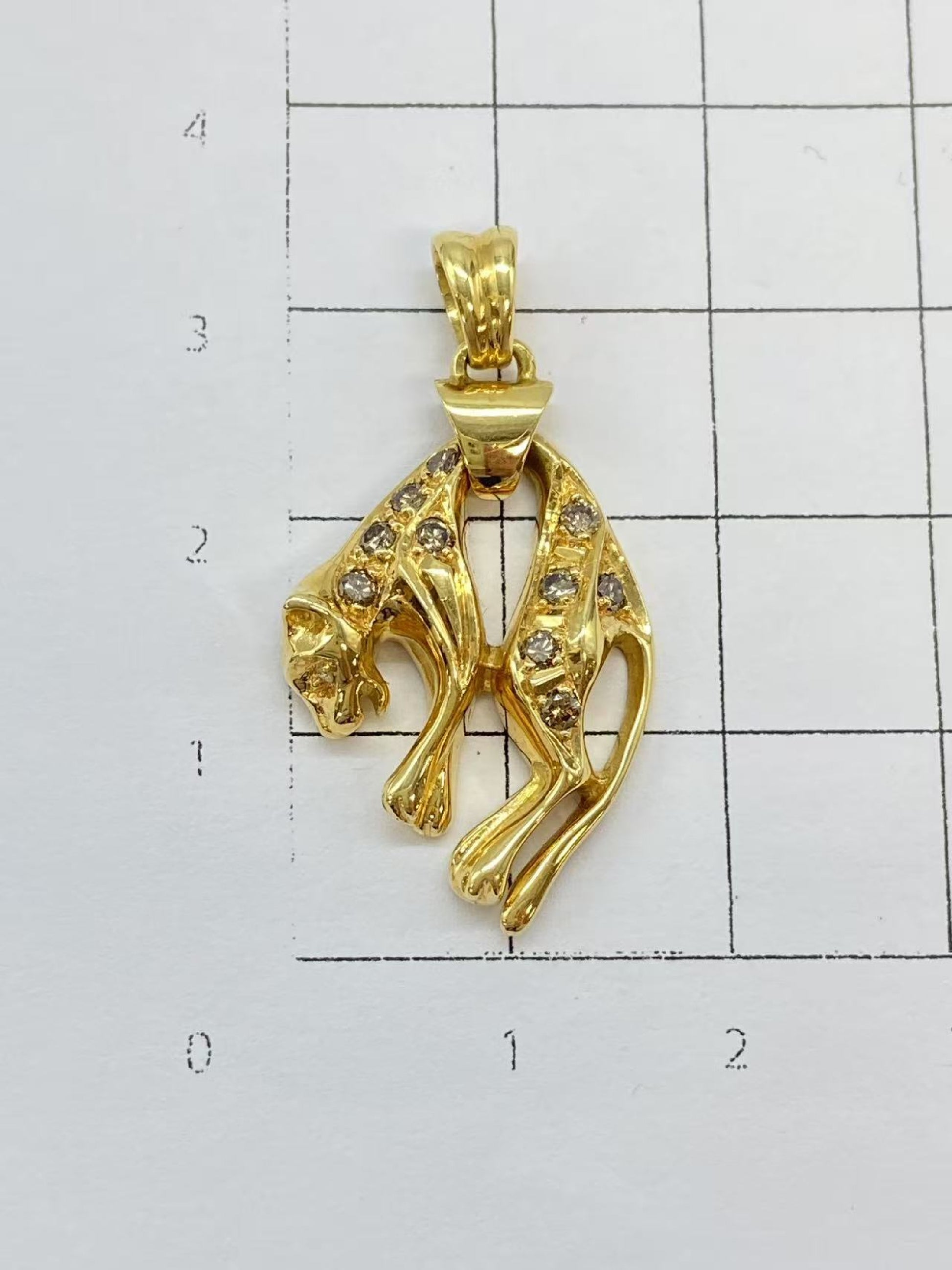 D 0.21ct K18 4.2g Pendant Top 