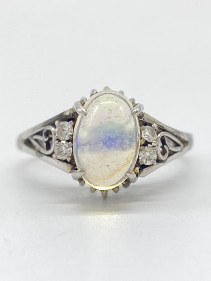OP1.37ct D0.1ct Pt900 4.3g Ring 