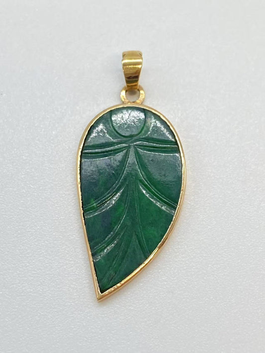 Jadeite K18 1.6g Pendant Top 