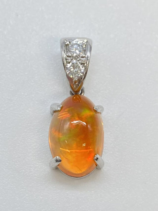 OP 2.81ct D 0.15ct Pt900 3.3g Pendant Top 