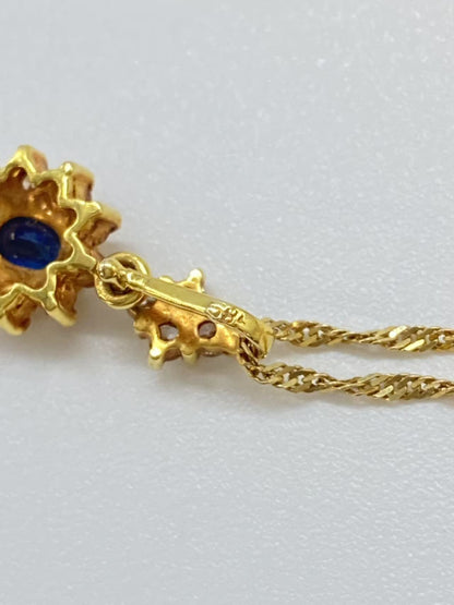 Sapphire and Diamond 585 2.5g Necklace 