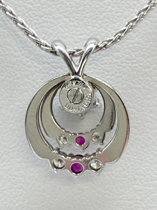 R0.19ct D0.41ct 750 9.7g Necklace 