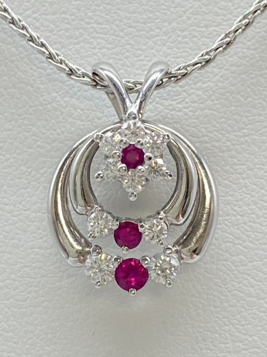 R0.19ct D0.41ct 750 9.7g Necklace 