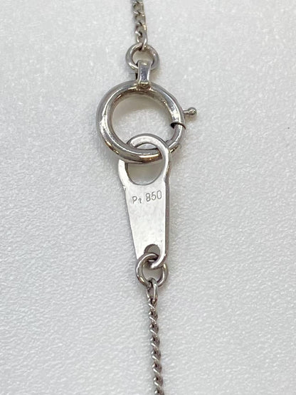 E0.5ct D0.2ct Pt850/Pt900 4.2g Necklace 