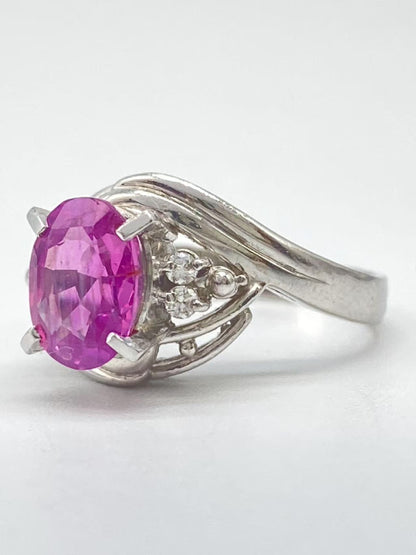PS1.65ct D0.06ct Pt900 5.4g Ring 
