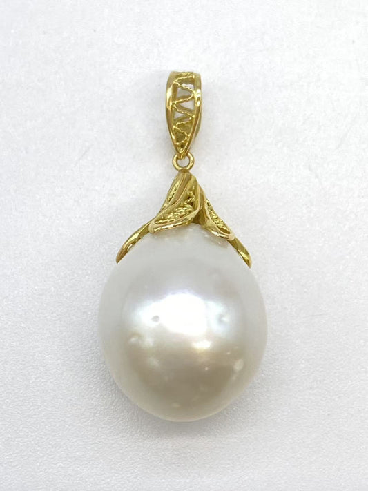  Pearl 16.0mm K18 8.0g Pendant Top 