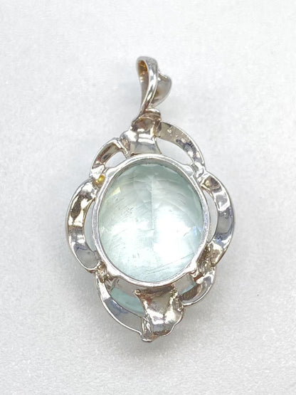 AQ8.16ct K18WG 4.6g Pendant Top 