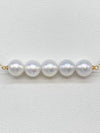 Pearl diameter approximately 7.0-7.3mm, 18K gold, 3.2g, necklace 