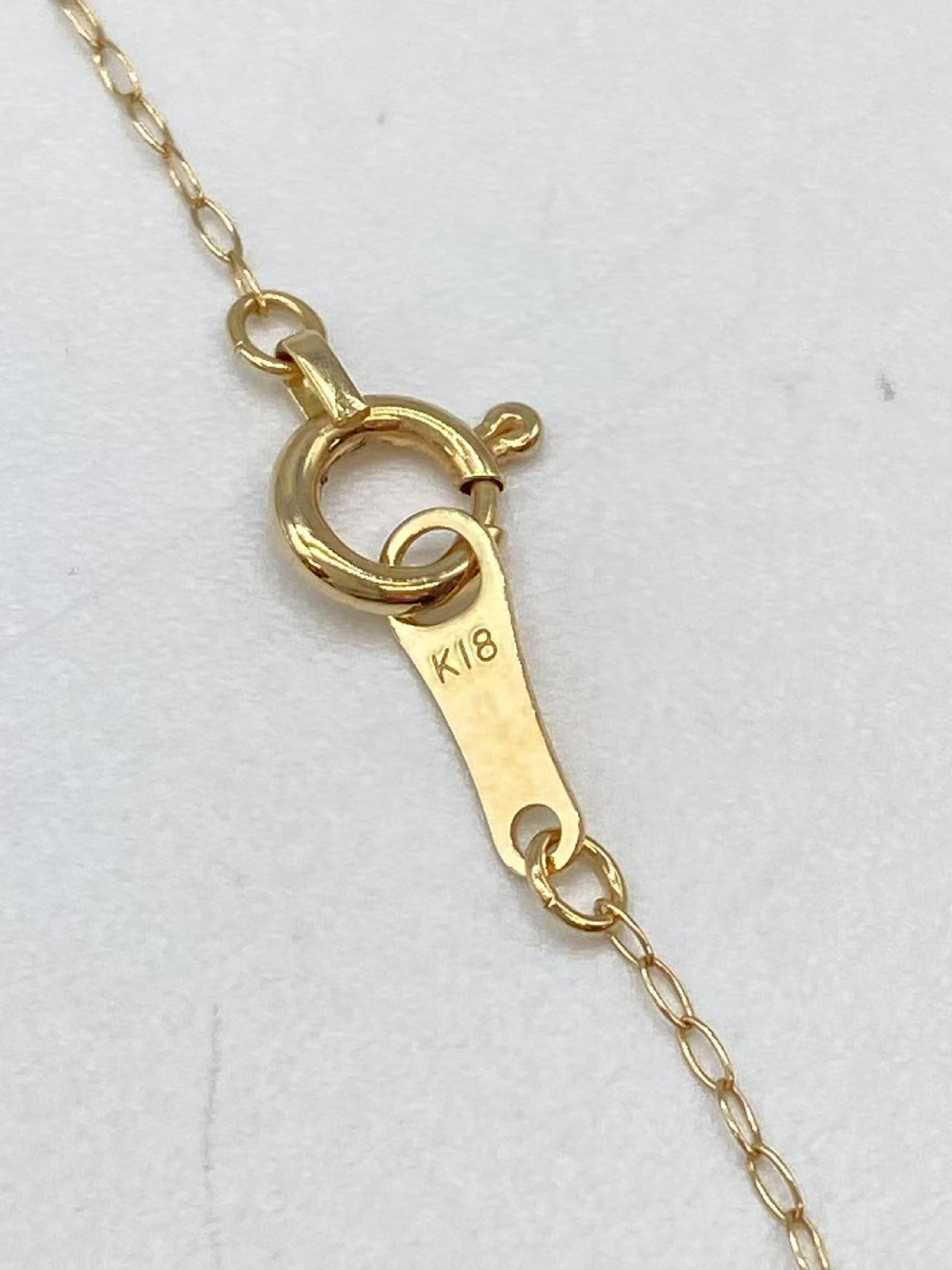 Pearl diameter approximately 7.0-7.3mm, 18K gold, 3.2g, necklace 