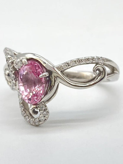 S1.439ct D0.19ct Pt900 6.0g Ring 