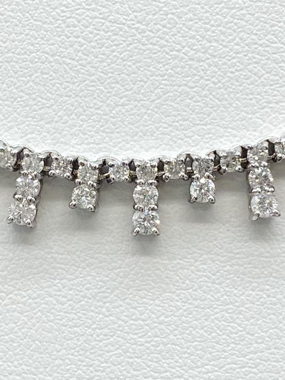 D4.0ct K18WG 16.7g Necklace 