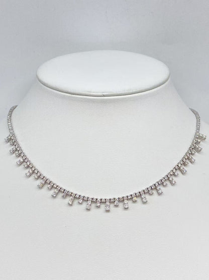 D4.0ct K18WG 16.7g Necklace 