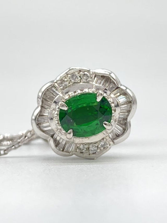 G0.75ct D0.25ct Pt900 3.3g Brooch 