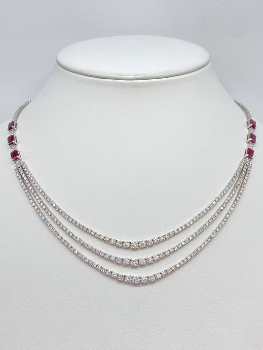 R9.79ct D7.8ct 750 29.2g Necklace 