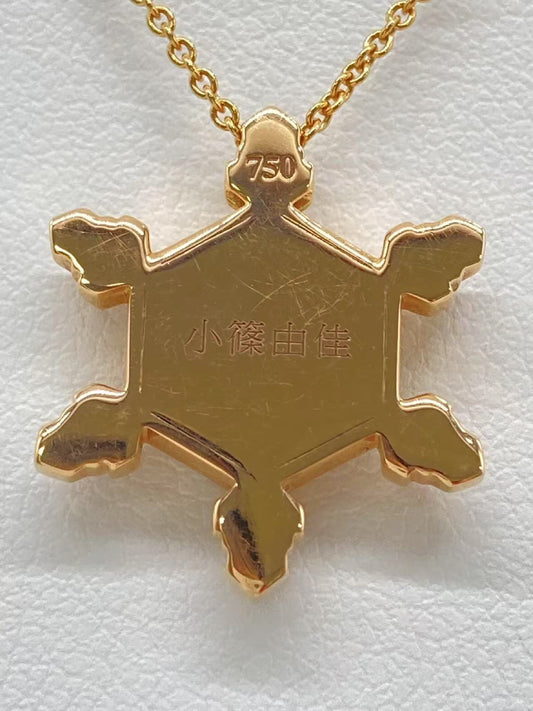 Yuka Koshino Color Stone 750 6.7g Necklace 