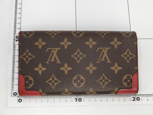 LOUIS VUITTON Monogram Portefeuille Sarah Retiro M61184 Long Wallet