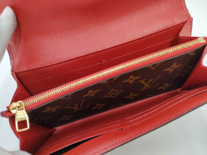 LOUIS VUITTON Monogram Portefeuille Sarah Retiro M61184 Long Wallet