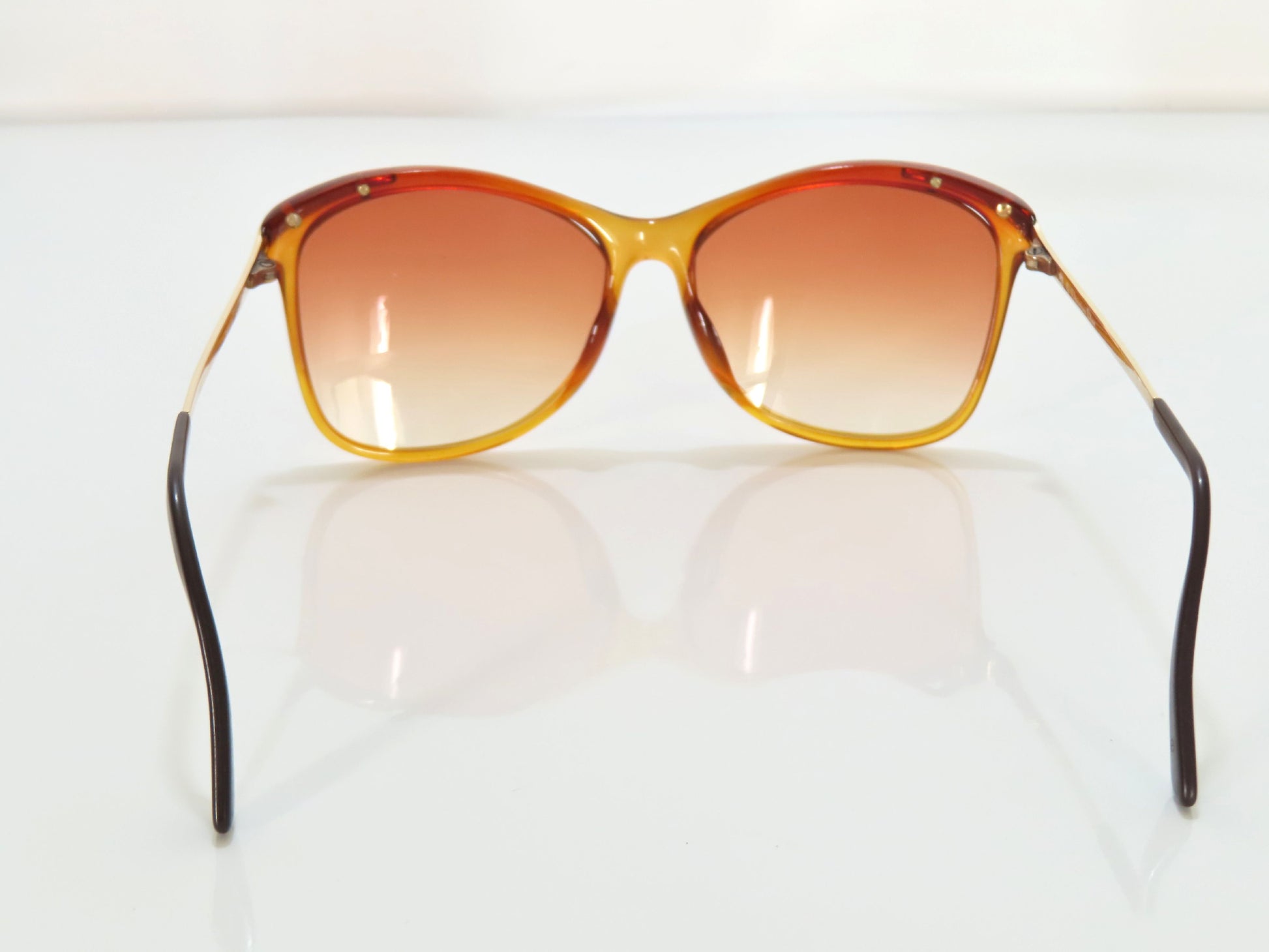  Christian Dior Christian Dior Plastic x GP Sunglasses 2187A Gold x Brown Sunglasses
