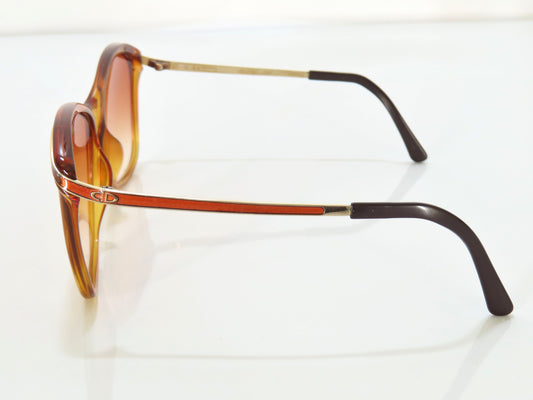  Christian Dior Christian Dior Plastic x GP Sunglasses 2187A Gold x Brown Sunglasses