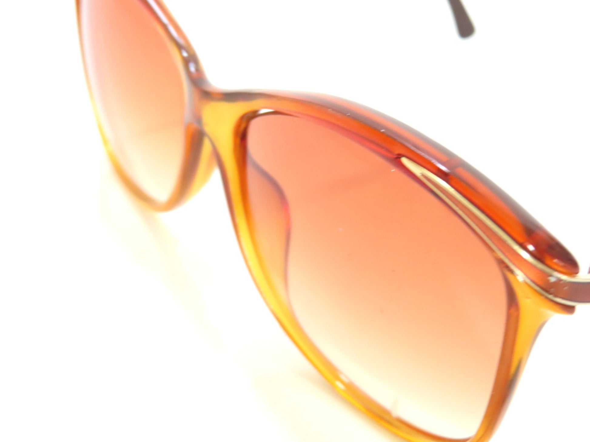  Christian Dior Christian Dior Plastic x GP Sunglasses 2187A Gold x Brown Sunglasses