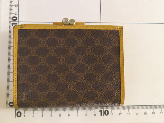 CELINE Macadam PVC Bifold Wallet M13 Brown