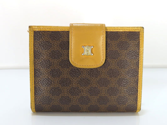 CELINE Macadam PVC Bifold Wallet M13 Brown
