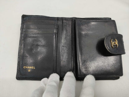 CHANEL Bicolor Lambskin Bifold Wallet