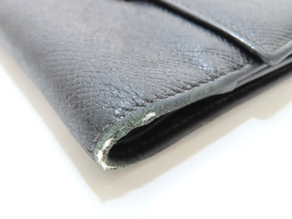 BVLGARI Bulgari Leather Bifold Wallet Black
