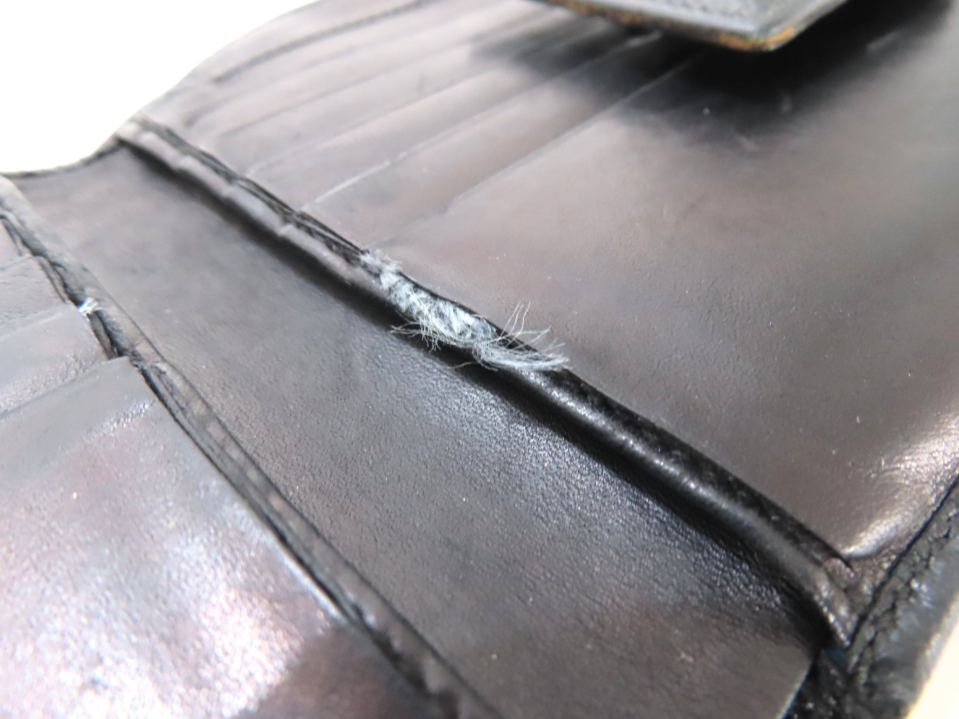 BVLGARI Bulgari Leather Bifold Wallet Black