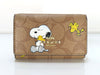 COACH Signature Snoopy PVC 5-Key Case, Brown