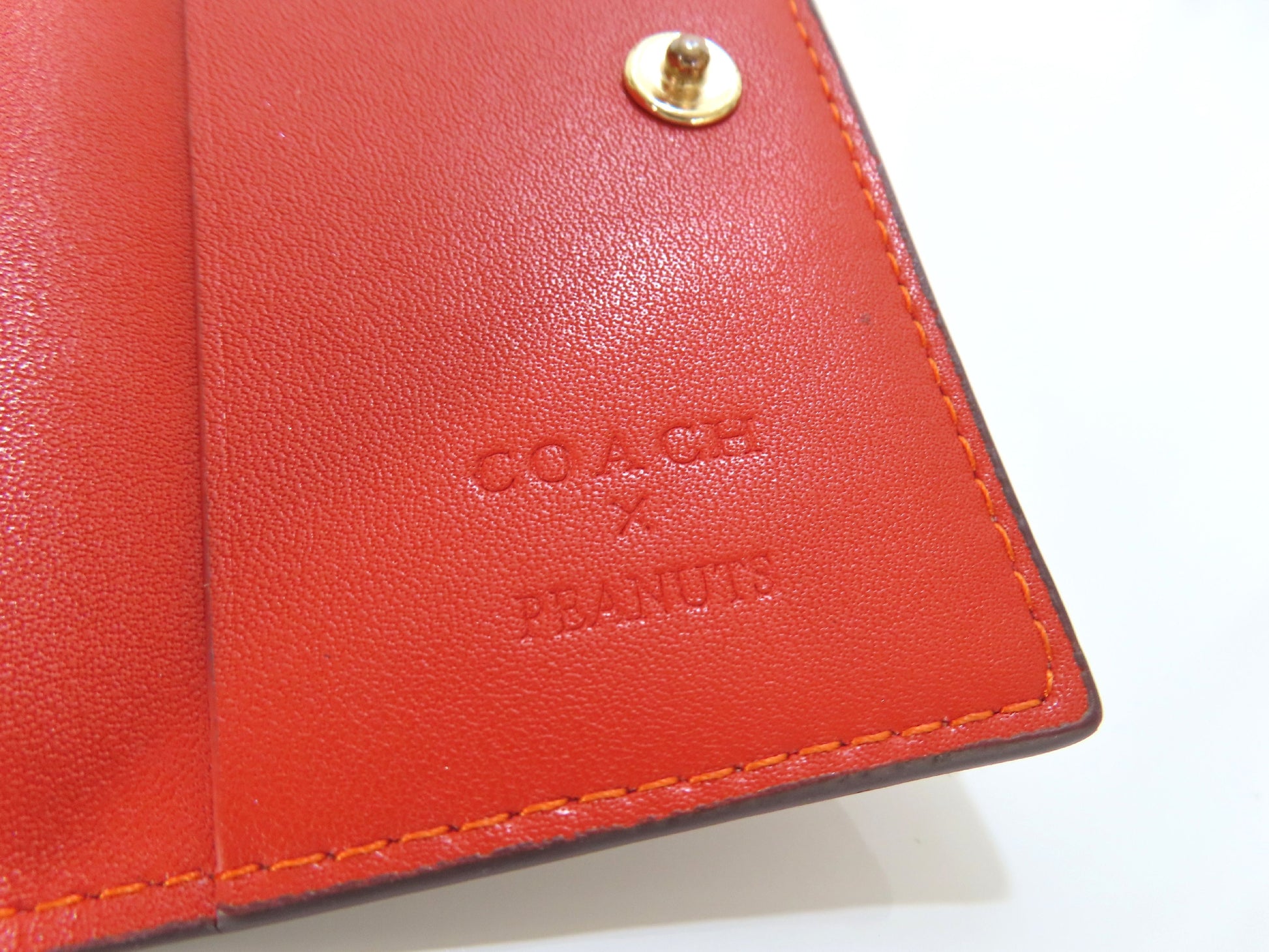 COACH Signature Snoopy PVC 5-Key Case, Brown