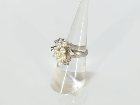 Tasaki Pearl Ring SV925 Silver Ring