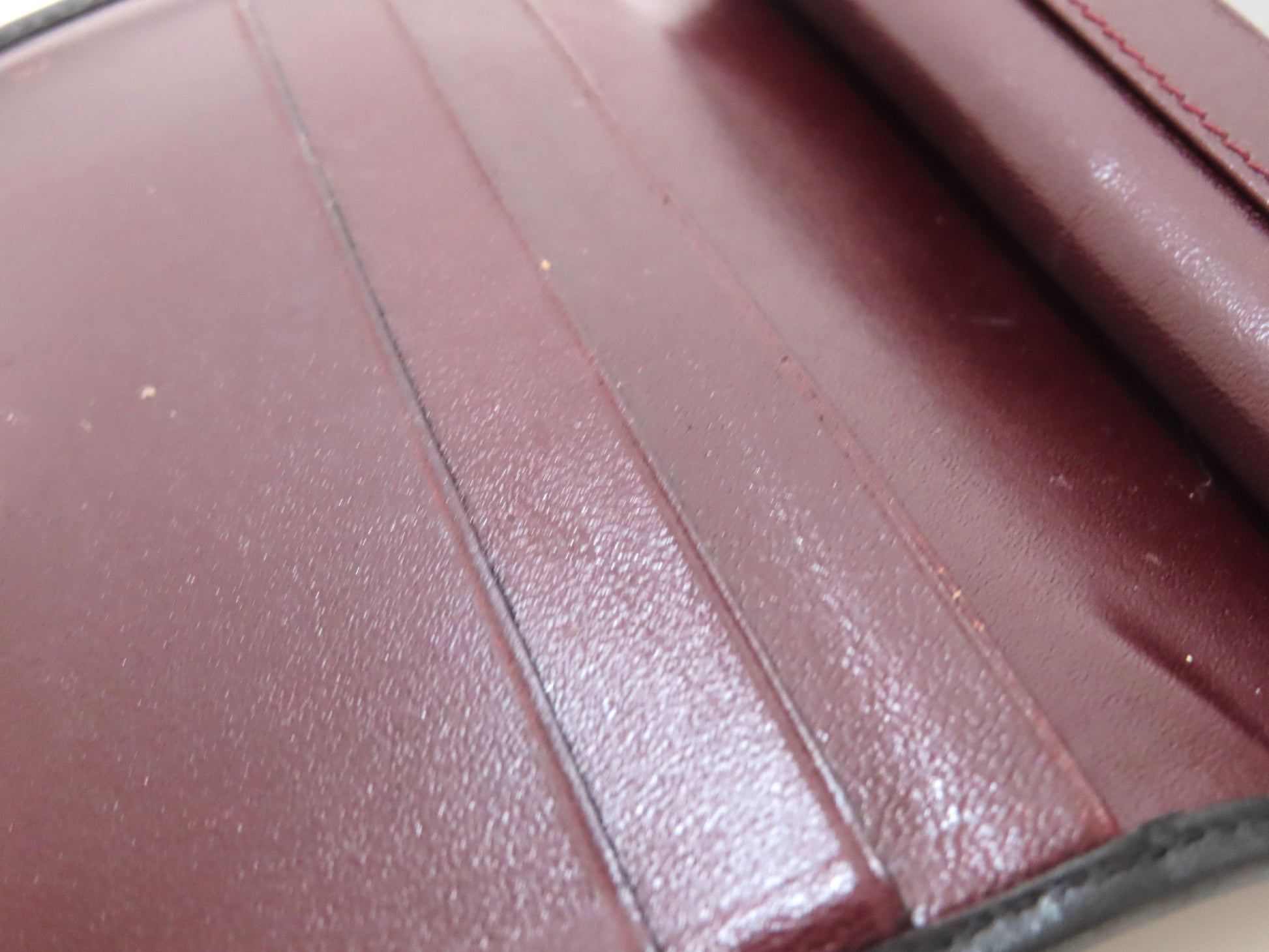 BALLY Leather Bifold Wallet, Bordeaux