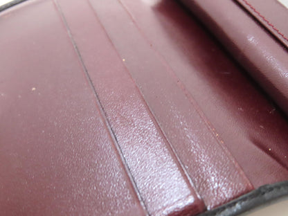BALLY Leather Bifold Wallet, Bordeaux