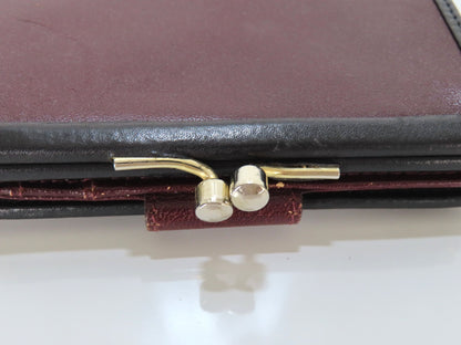 BALLY Leather Bifold Wallet, Bordeaux