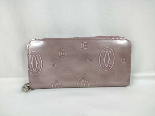 Cartier Happy Birthday Leather Long Wallet, Pink