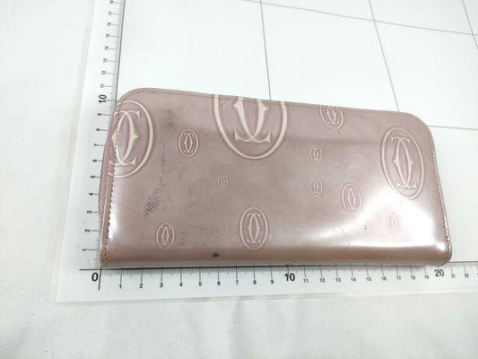 Cartier Happy Birthday Leather Long Wallet, Pink