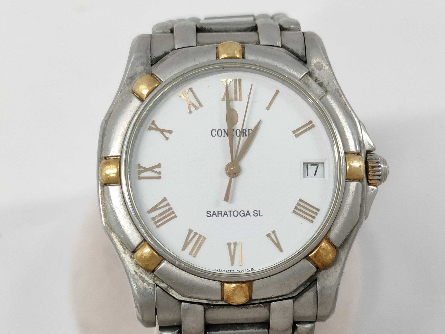 Concord Saratoga SL 15-C2-230 1088346 QZ Men's Watch, Not Working, No Operational Guarantee