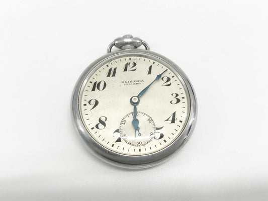 SEIKO Precision Hand-Wound Unmoving Pocket Watch