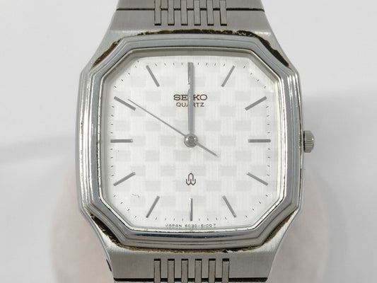 SEIKO 6030-5080 040007 QZ Men's Watch, Not Working, No Operational Guarantee