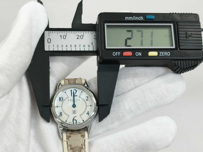 CELINE QZ Women's Watch with White Shell Dial, Not Working, No Operational Guarantee