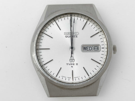 SEIKO Type 2 7546-8070 881667 QZ Men's Watch, Not Working, No Operational Guarantee