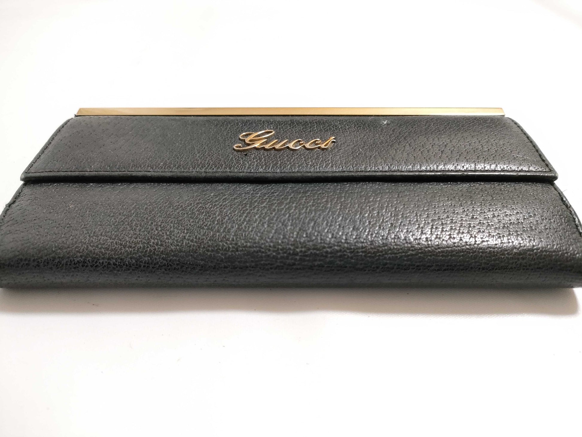 GUCCI Leather Long Wallet 170370403075 Black Wallet