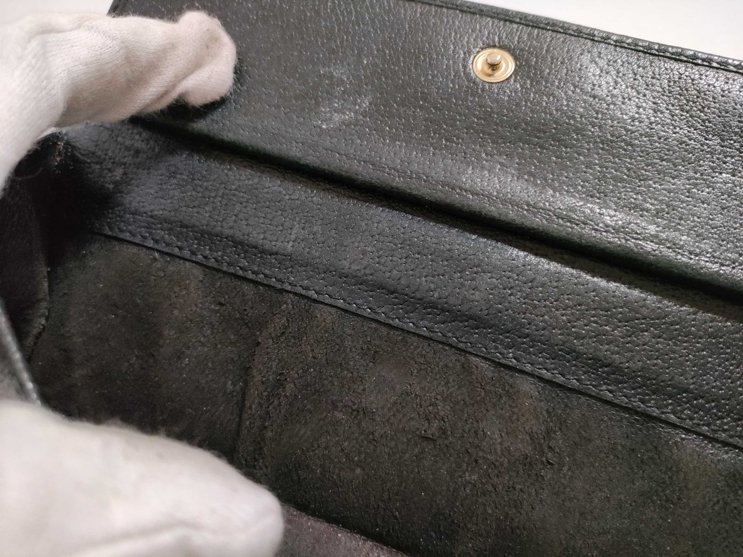 GUCCI Leather Long Wallet 170370403075 Black Wallet